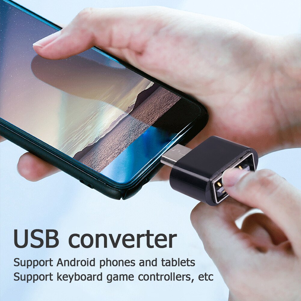 6 optionen: schwarz-weiß-abs-usb-konverter, micro-usb-kabeladapter, usb- 2.0 to- usb-otg-konverter für maus, tastatur und gaming-zubehör