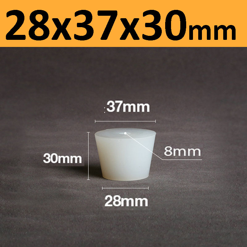 Silicone Stoppers With Hole Conical Rubber Plugs Test Tube Stoppers For Laboratory Triangular Flasks Plugging Holes: Brass