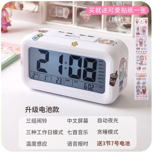 Led Multifunction Digital Clock Electronic Desk Bedroom Date Temperature Lcd Glowing Usb Digital Clock Zegar Home Clock DB60SZ: style3
