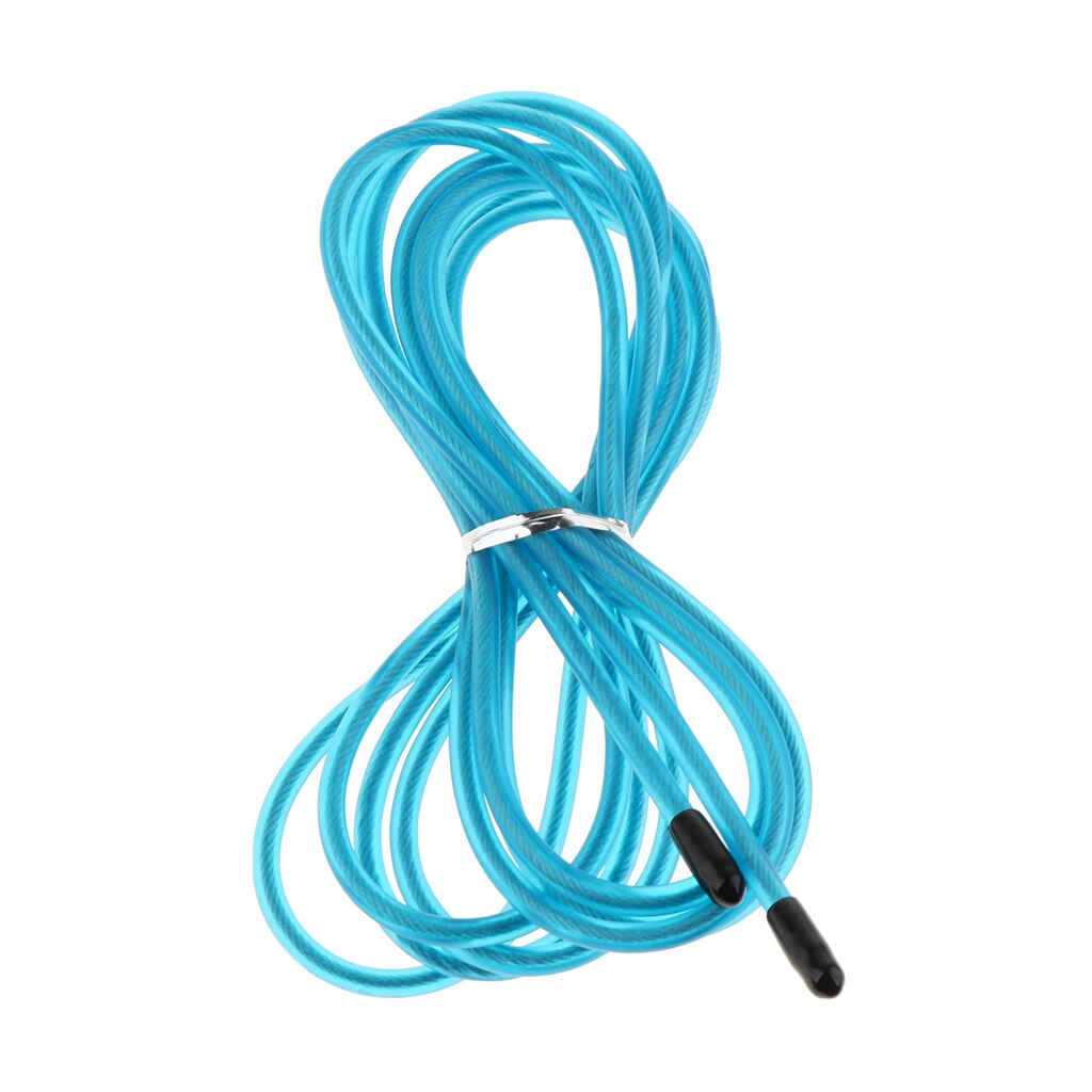 5 Pack Heavy Jump Rope Replacement Cable PVC Stainless Steel Cable Resistant 10ft Long Skipping Rope Indoor Outdoor Excerise