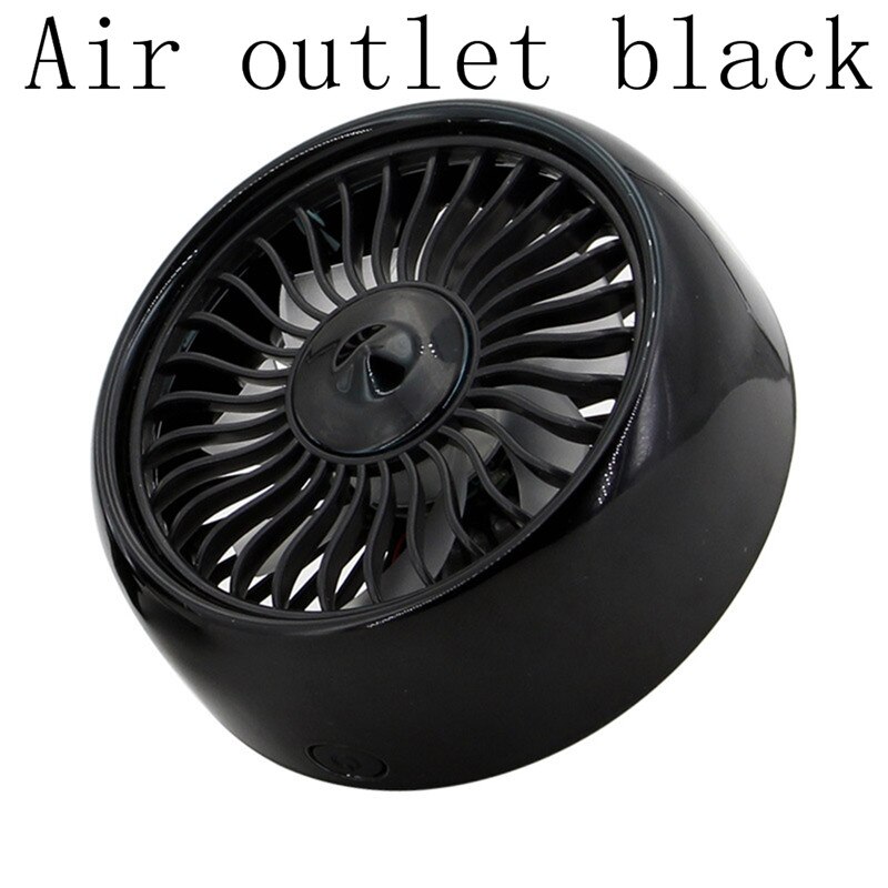 12V Elektrische Auto Ventilator 360 Graden Draaibaar 2 Speed Dual Hoofd Auto Auto Koeling Air Circulatiepomp Fan Voor Van suv Rv Boot Auto: Black