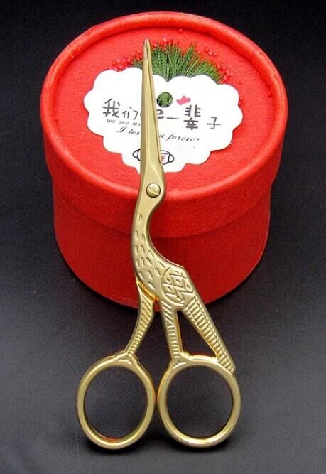 TH zy 1.75usd 1 Pc Vintage Stainless Steel Embroidery Sewing s Crane Shape Stork Shears Cross Stitch Scissors: Multi