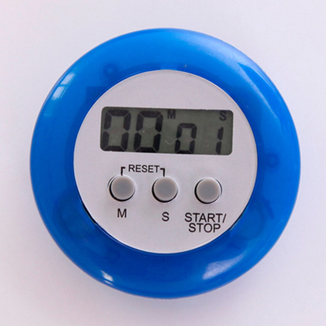 Practical Multi Plastic Kitchen Timer Round Electronic Timer Countdown Timers Kitchen Mini Timer: Blue