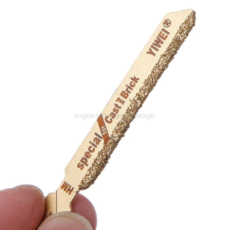 Hoja de sierra caladora de diamante, 3 uds., grano de carburo T150 de 3 ", vástago en T, hojas de sierra, herramienta de corte de azulejos de cerámica D13 19
