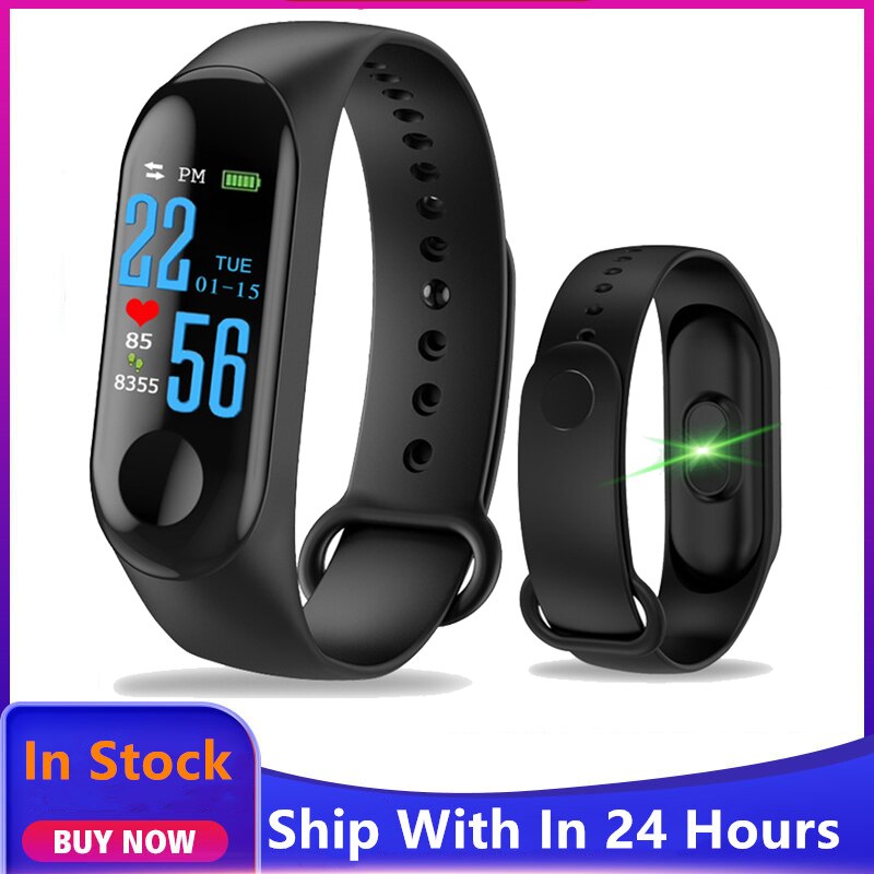 Fitness Sport M3 Smart Armband Hartslag Bloeddruk Gezondheid Waterdicht Smart Horloges Bluetooth 4.0 Fitness Polsband