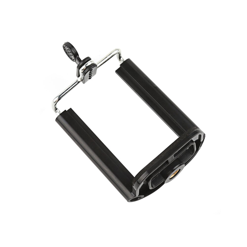 SANGER Universal Black Phone Holder for Tripod Connection Mobile Phone Tripod Monopod Adaptor Clip Mount for iPhone X 8 7 6 plus