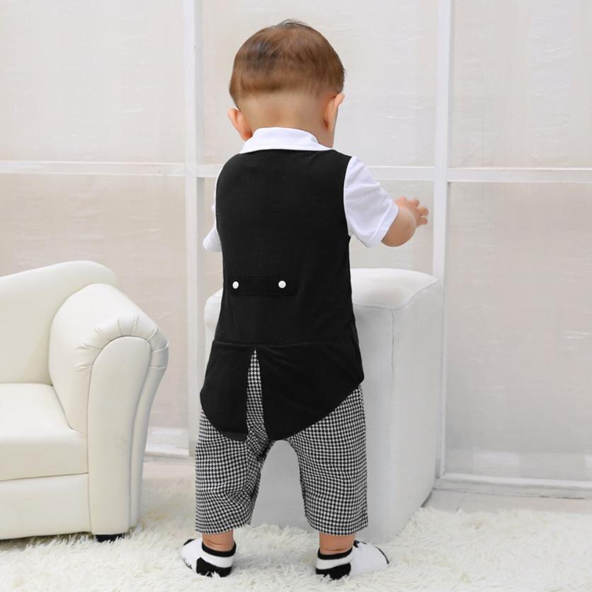 Gentleman Pak Strikje Baby Boy Kleding Sets Zomer Kinderen Sets Kleding Pak Kleding Pasgeboren Suits