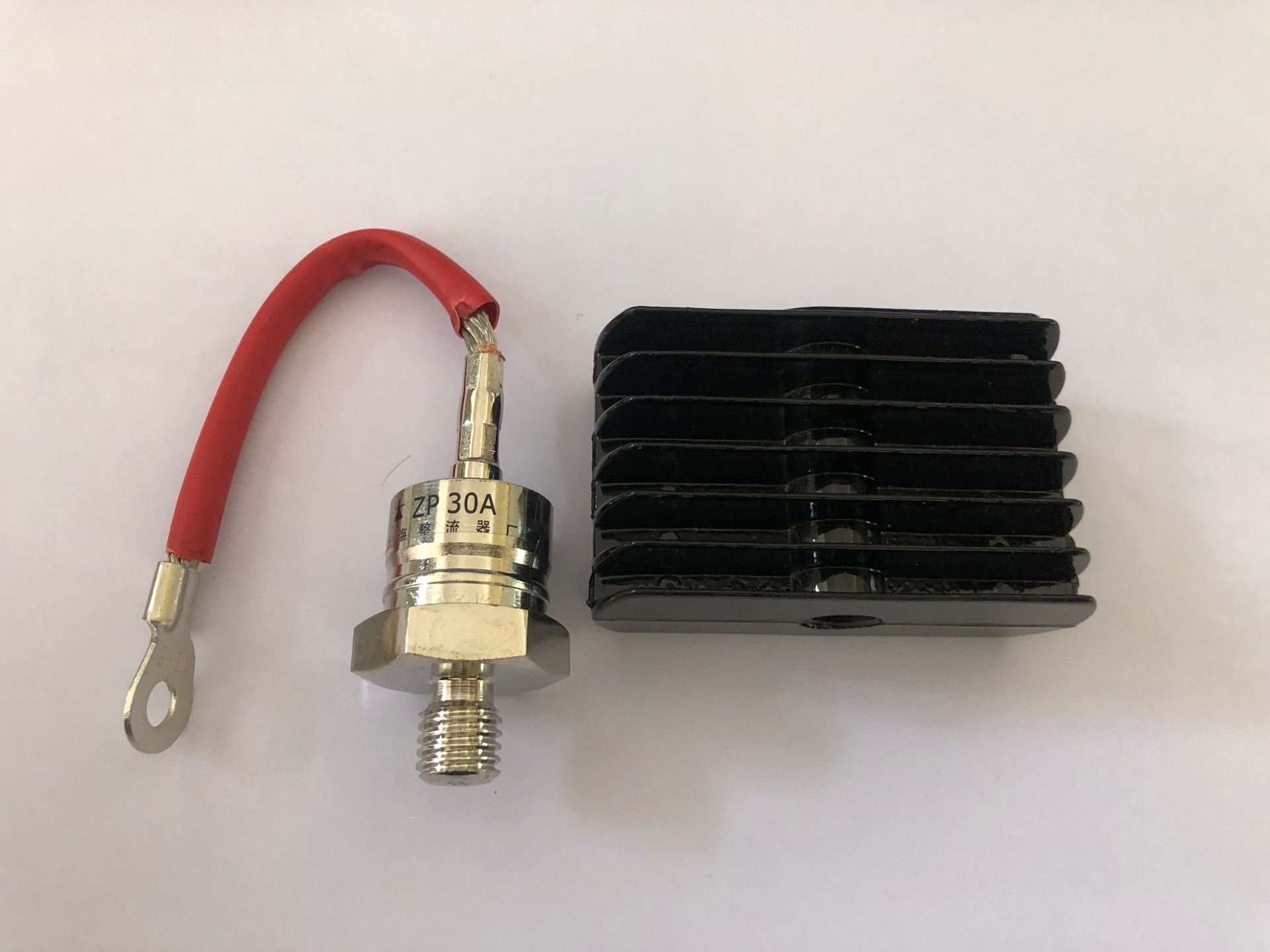 Bolt type ZP30A diode with radiator 1000V spiral defence of the diode rectifier thyristor