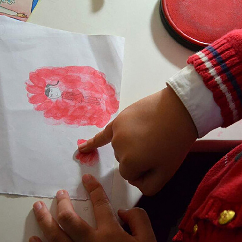 Pintura al dedo dibujo a base de aceite sello de tampón huella digital Scrapbooking niños juguete adecuado para los niños para hacer pintura a mano Juguetes
