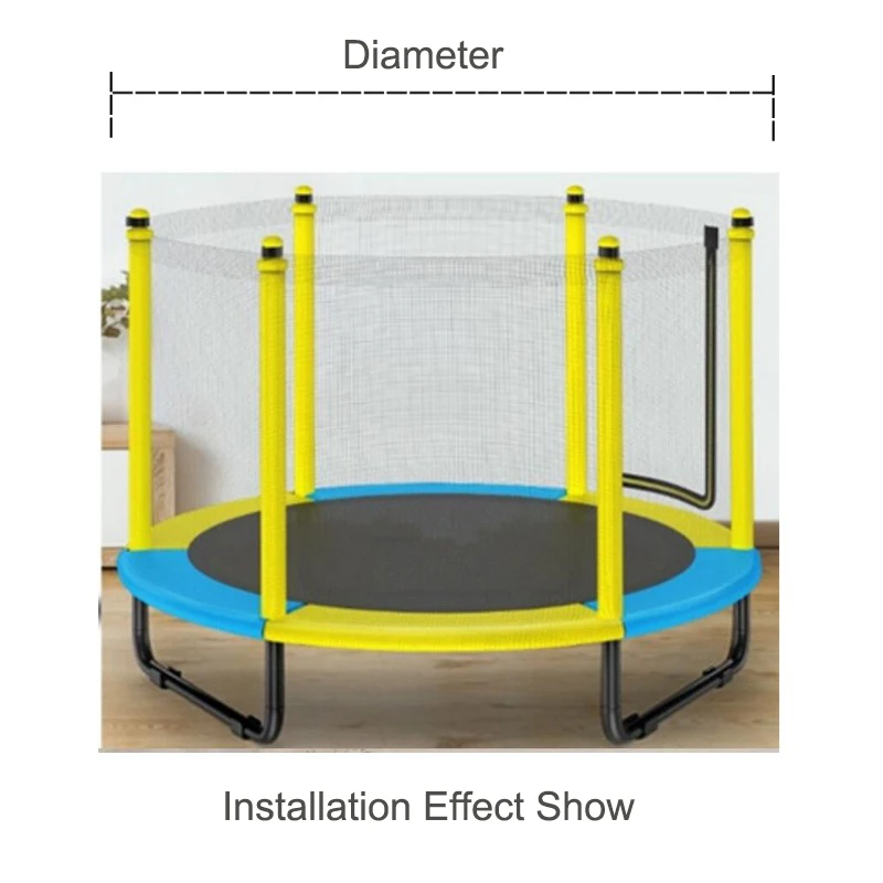 Guard Net Long Lifespan Nylon Breathable Round Trampoline Replacement Safety Enclosure-Net Trampolines Guard Net For Garden