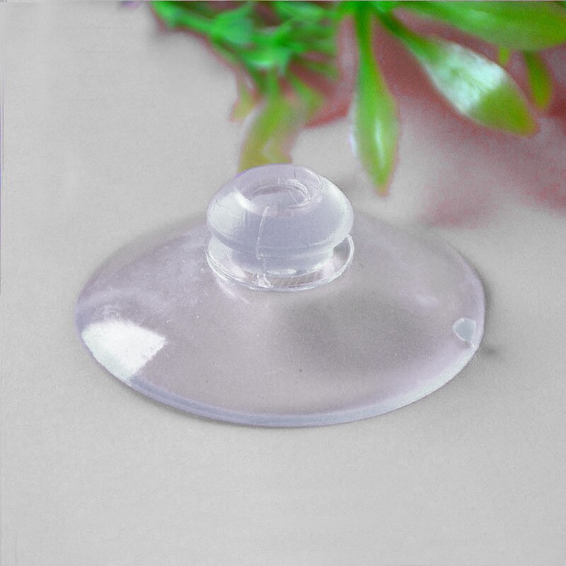 Succionador de cabeza de seta de PVC, 10 piezas, 35mm, vidrio transparente perforado, soporte de ventosa, B3G7