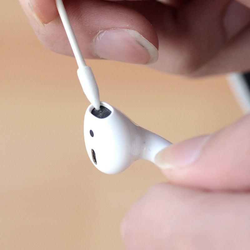 25 stücke Baumwolle Einweg Stock Reinigung Werkzeug für AirPods Kopfhörer Clever Telefon Tablette-Ladung Hafen USB Hafen