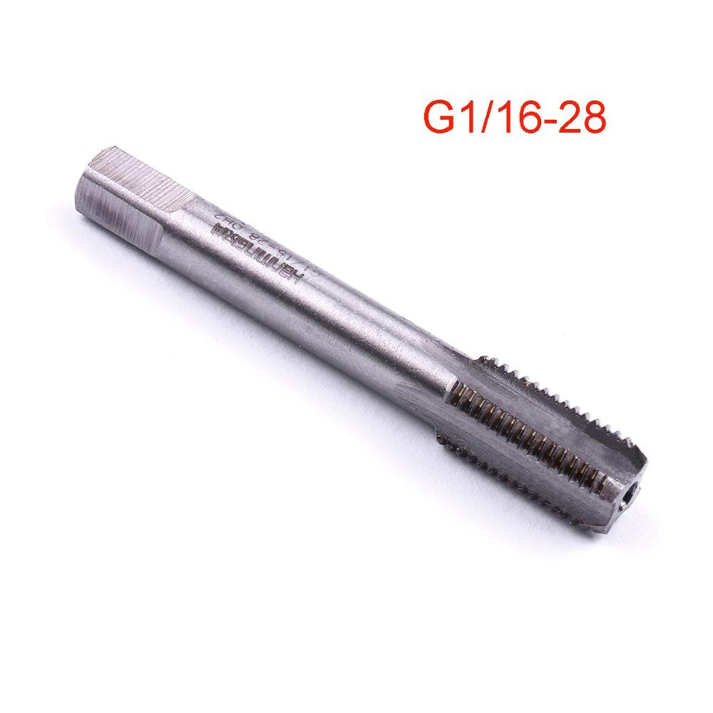 HSS Straight Flute Plug Tap Machine Drill Bits G1/4 1/8 1/16 UK US System: G 1 16-28