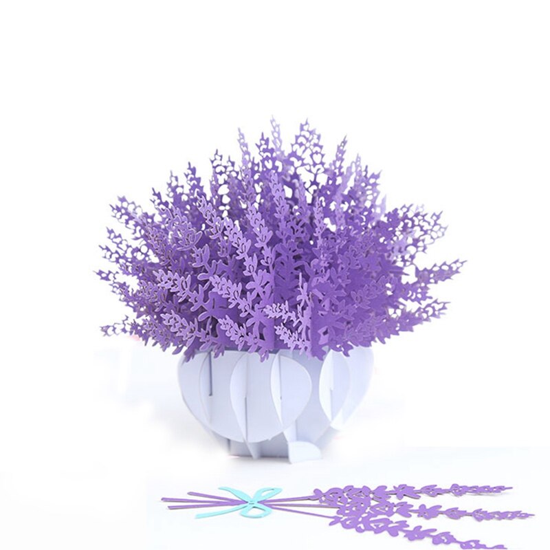 PartyLab 3D Pop-Up Cards Flowers Card for Family Friends Birthday Festival Greeting Card Postcards Card Girlfriends