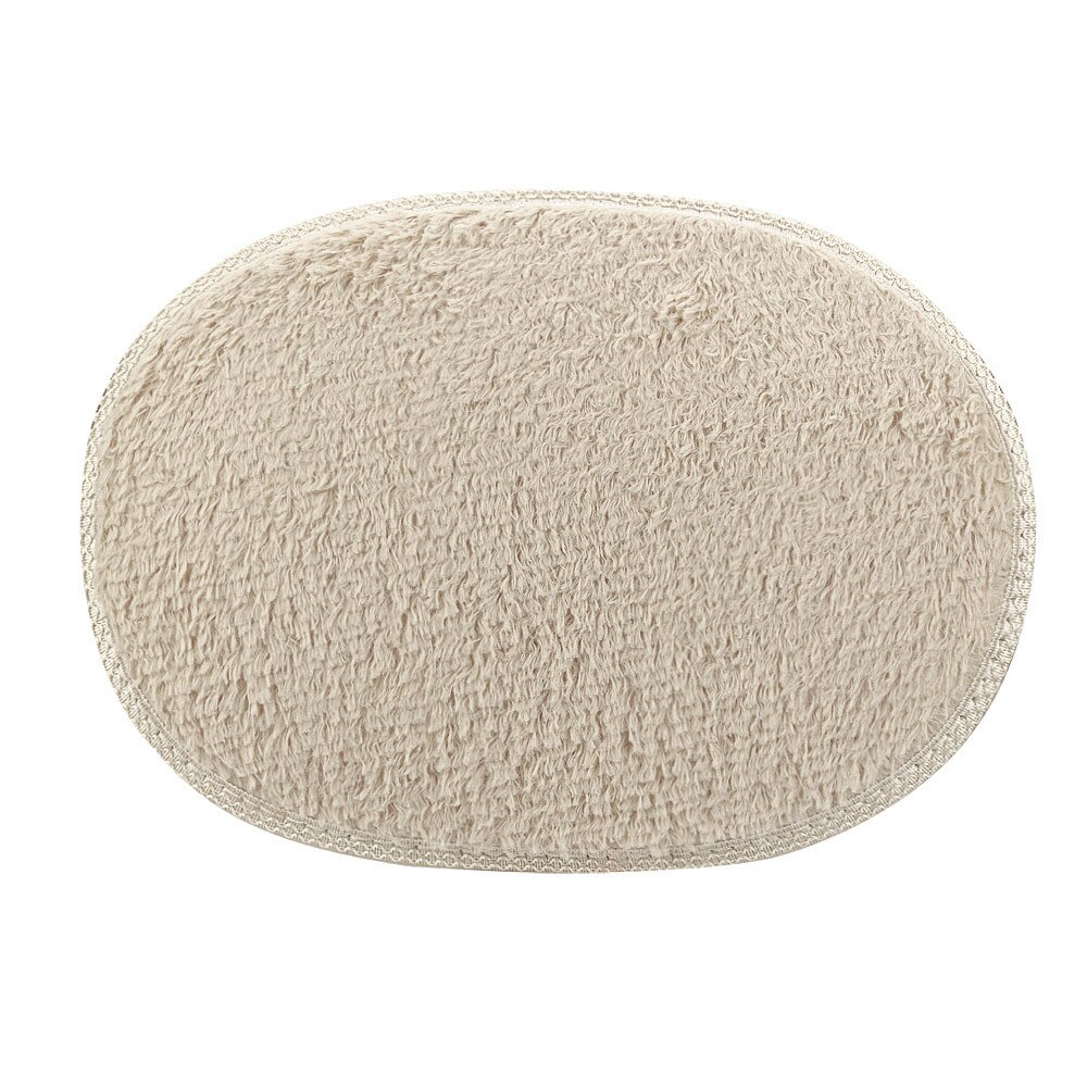 30*40Cm Anti-Skid Pluizige Shaggy Gebied Tapijt Thuis Slaapkamer Badkamer Vloer Deur Mat: Khaki 