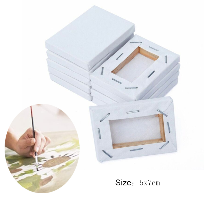 1/5pcs 5x7cm/7x9cm/15x20cm/20x30cm/24x30cm/ 30x40cm White Blank Square Artist Canvas For Canvas Oil Painting
