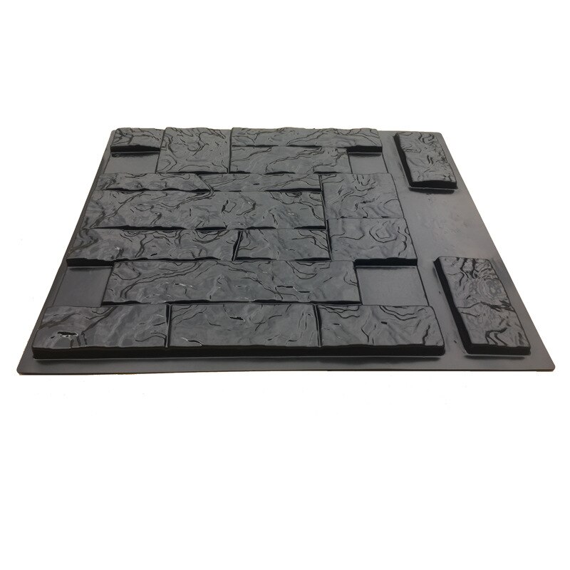 Vertical Concrete Stamps Wall Concrete Plaster Garden House Wall Stone Tiles Stone Mold Cement Bricks Maker Mould Retro