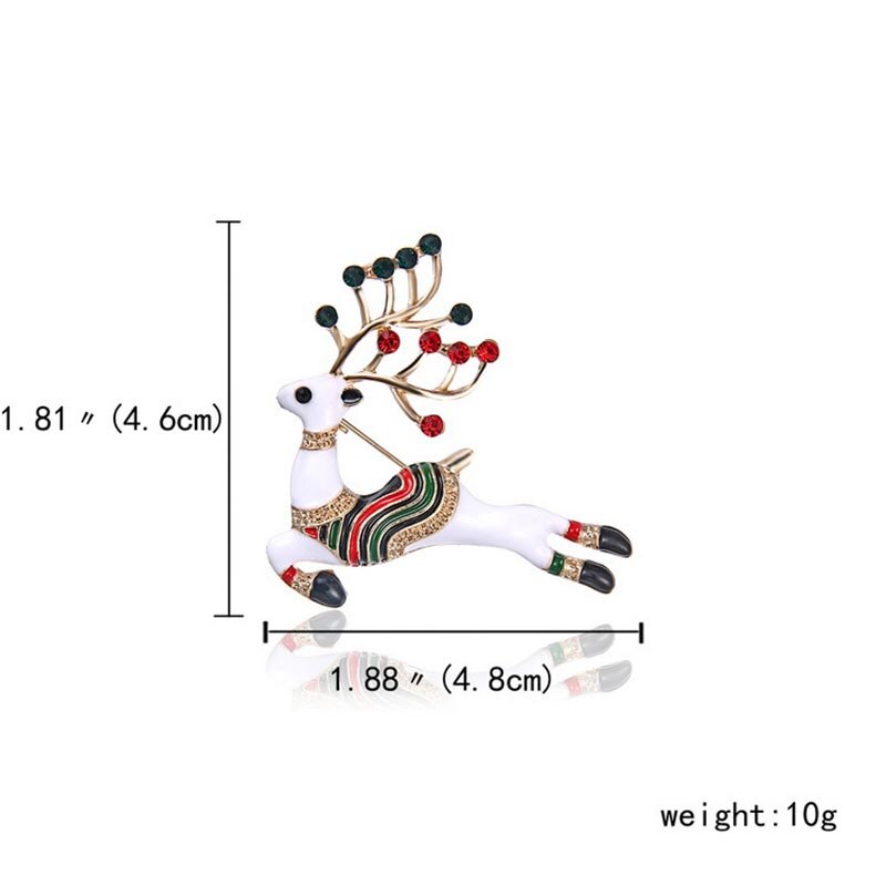 6pcs Christmas Brooches Pin Bagde bodice Brooch Safety Pins for DIY craft Christmas tree Pin santa claus brooches Clothing Decor