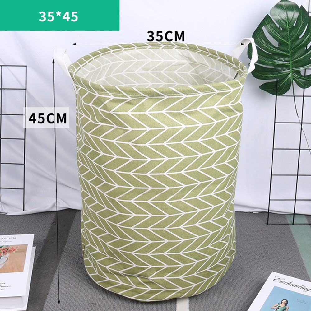 Barril de almacenamiento grande antipolvo, cesto de ropa sucia, juguetes, cubo plegable, cesta de lavandería con cordón, cubo redondo de almacenamiento, 1 ud.: 5