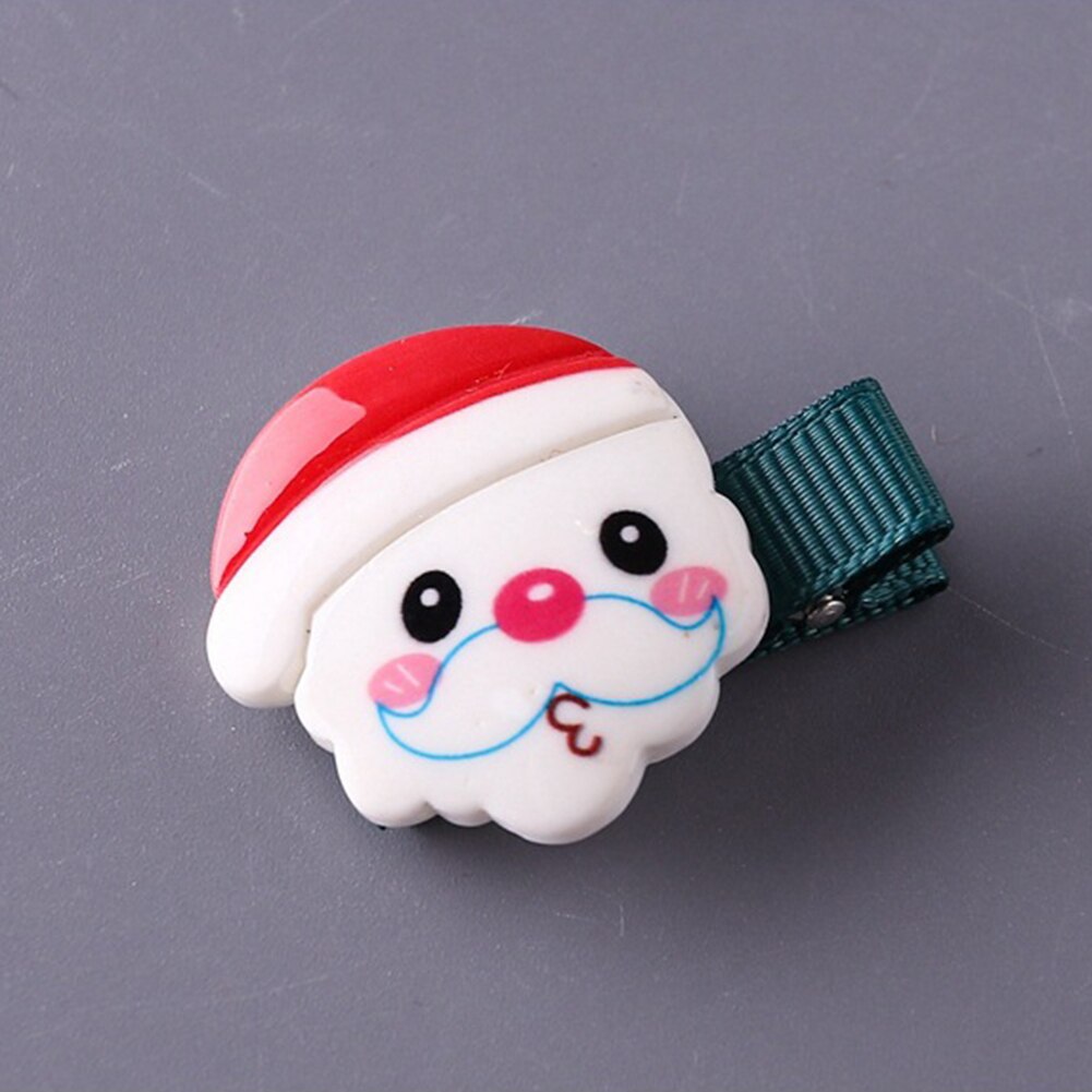 Épingles à cheveux de noël pour femmes et filles, adorables accessoires pour cheveux, bandeaux de dessins animés, pour enfants, breloques, bijoux