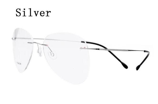 Montuur van titaniumlegering voor piloten met bijziendheid, transparant, voor dames en heren, met geheugen, benen en bijziendheid,  r5: 2