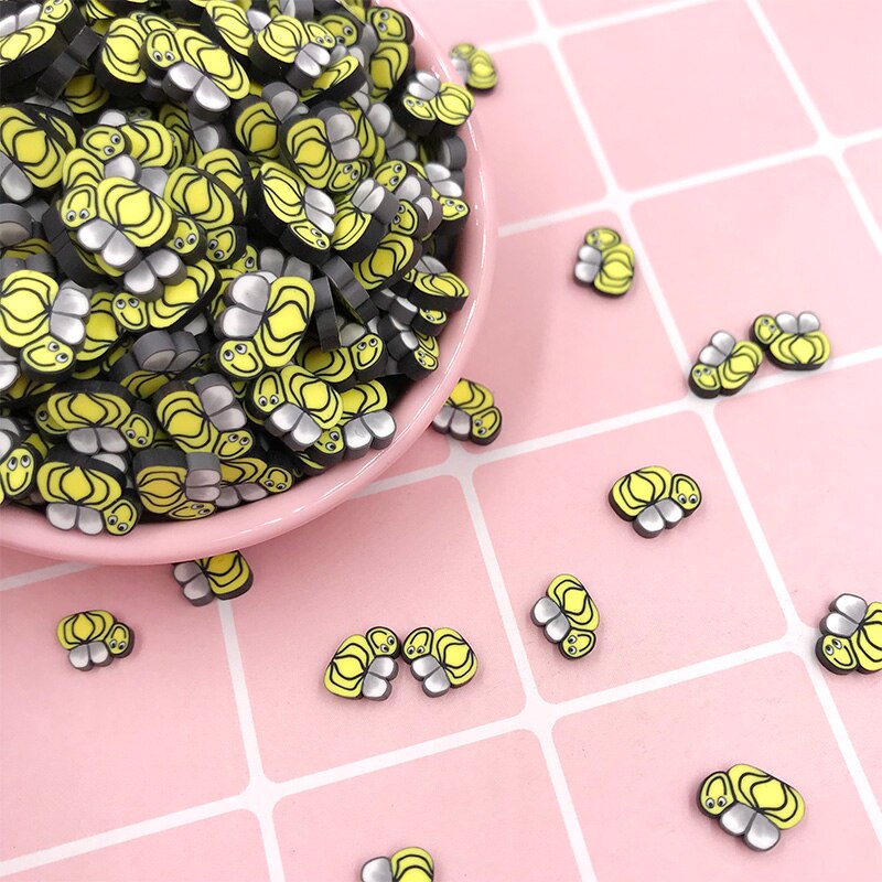 50g Nice Cute Honeybee Shape Clay Sprinkles Filling Polymer Crafts DIY Nail Arts Decoration Scrapbook Accessories