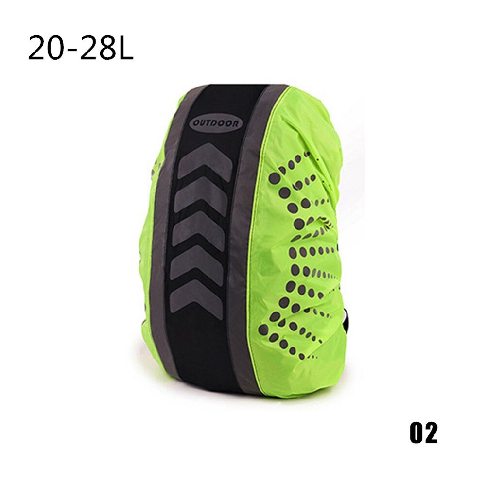 Reflective Backpack Rainproof Cover 20-55L Outdoor Riding Hiking Backpack Dustproof Waterproof Cover Sports Bag Cover