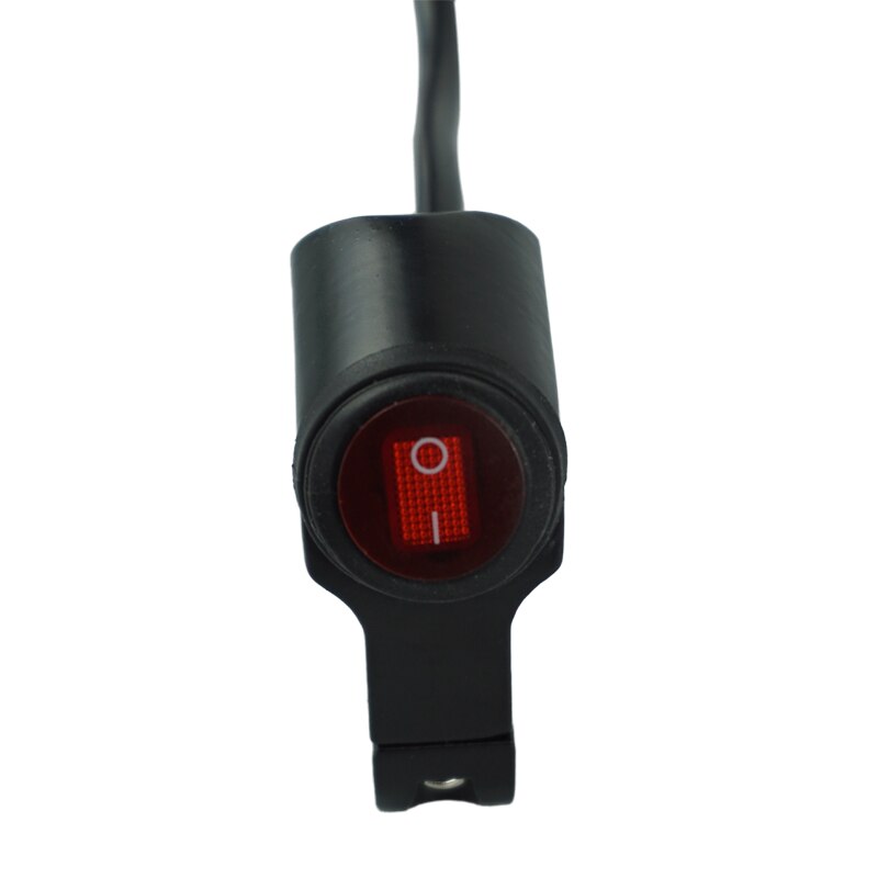 12V Wasserdicht 7/8 &quot;22mm Motorrad Lenker Kontrolle Schalter Berg Scheinwerfer Gefahr Brems Nebel Licht AUF aus Schalter Geschmack: Schwarz(rot)