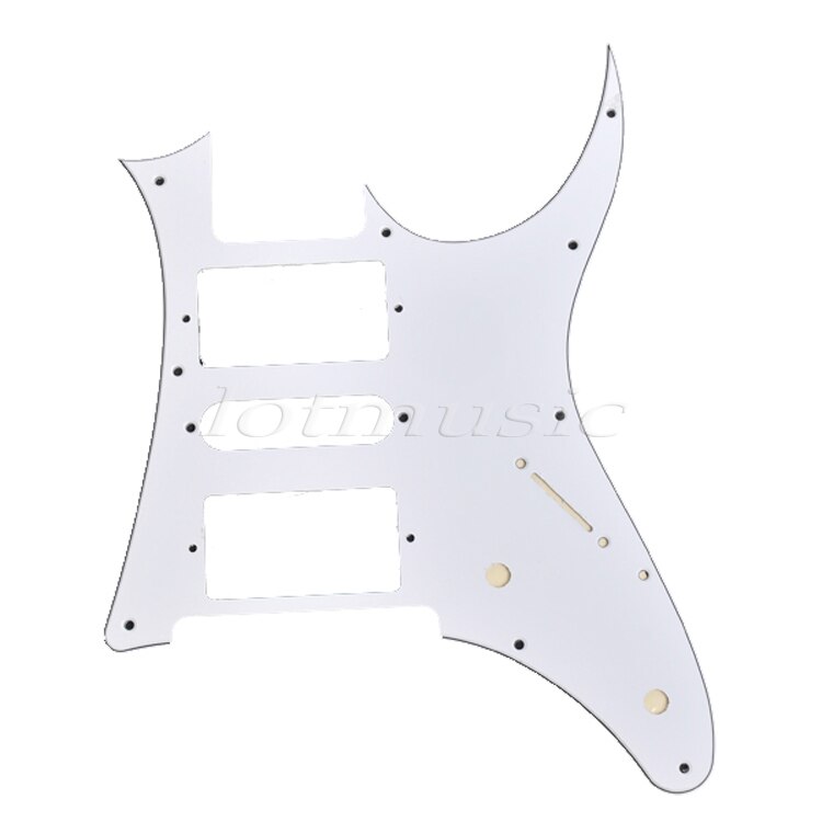 Kmise Electric Guitar Pickguard Replacement Scratch Plate HSH 3 Ply 11 Colors Available: White