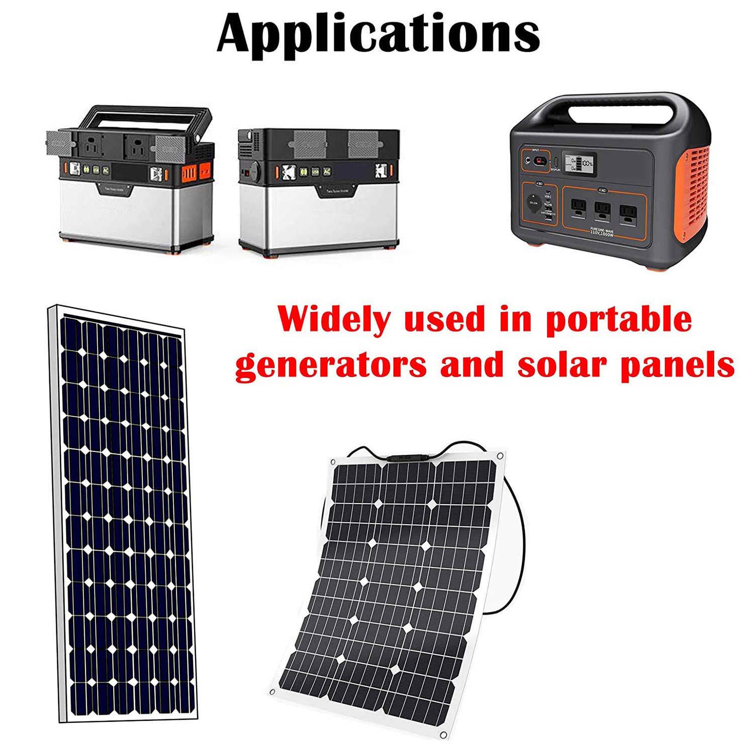 Solar Power Adapter Cable Connector Male Female for Goal Zero Yeti, Suaoki, Renogy Portable Solar Generator Station Kits 10AWG