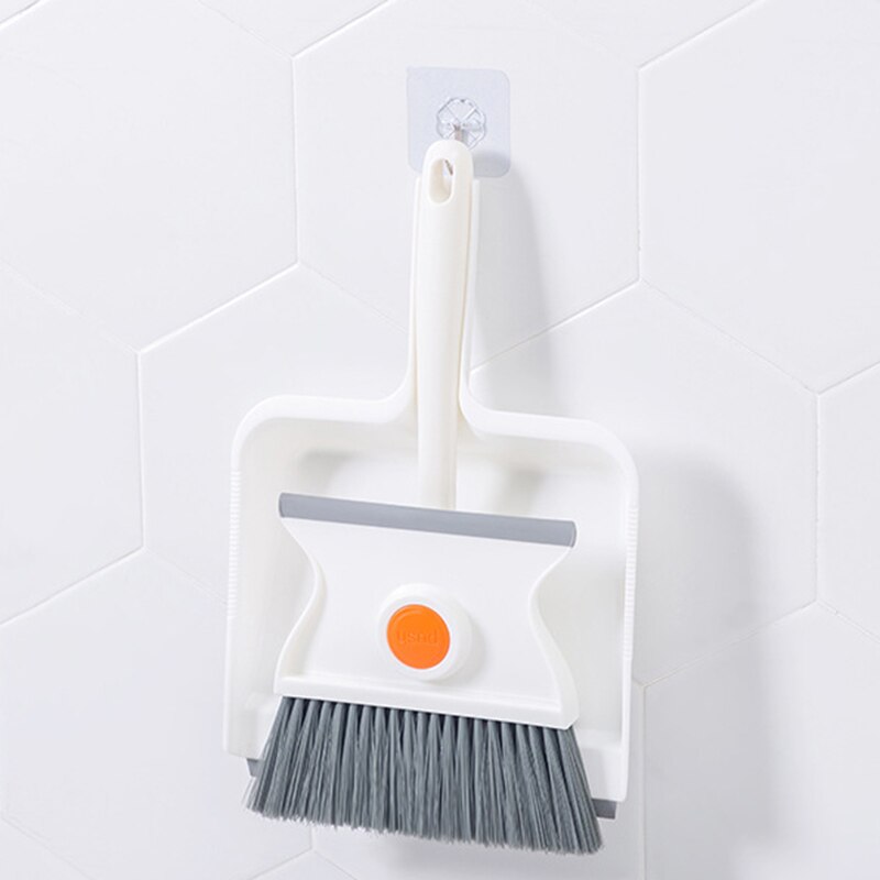 ABOOFAN 1 Setje bezem stoffer set inklapbaar deur complete reinigingsoplossing een vegen and dustpan set cleaning supplies huishoudelijke stoffers soepele bezem Roestvrij staal
