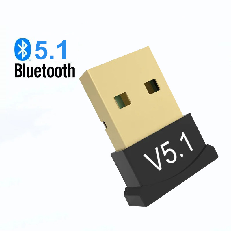 USB Bluetooth 5.4 Adapter for PC USB Bluetooth 5.1 Receiver Transmitter Dongle Wireless Computer Adapter For Mouse Keyboard: Red