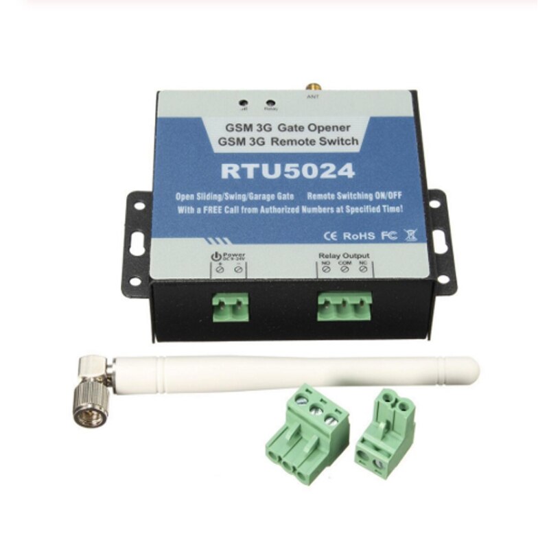 Interruptor de relé para Abrir Puerta GSM, portero automático inalámbrico, Control remoto, Kit de acceso a puerta por llamada gratuita, 850/900/1800/1900MHz, RTU5024