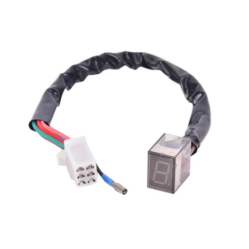 Indicador de engranaje Digital Universal Led para motocicleta Indicador de velocímetro Digital de 8 pulgadas Indicador de palanca de cambio de pantalla para motocicleta Sensor