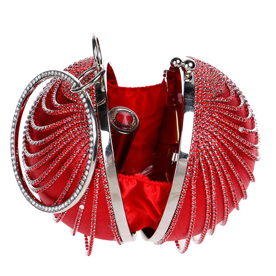 Diamants de luxe or mariage bracelets circulaires embrayage sacs à main sacs de soirée sacs à bandoulière pour les femmes
