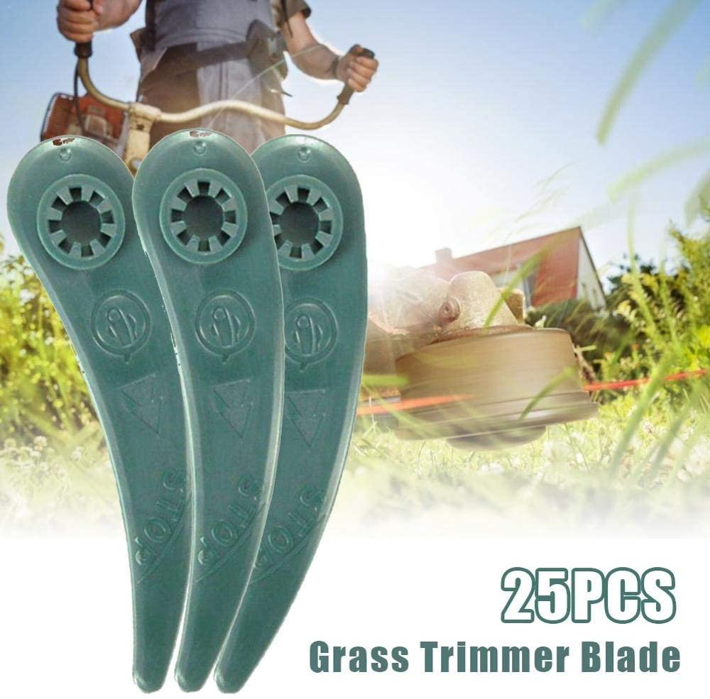 25PCS Plastic Trimmer Replacement Blades for Bosch ART 23-18 Li, ART 26-18Li Grass Trimmers
