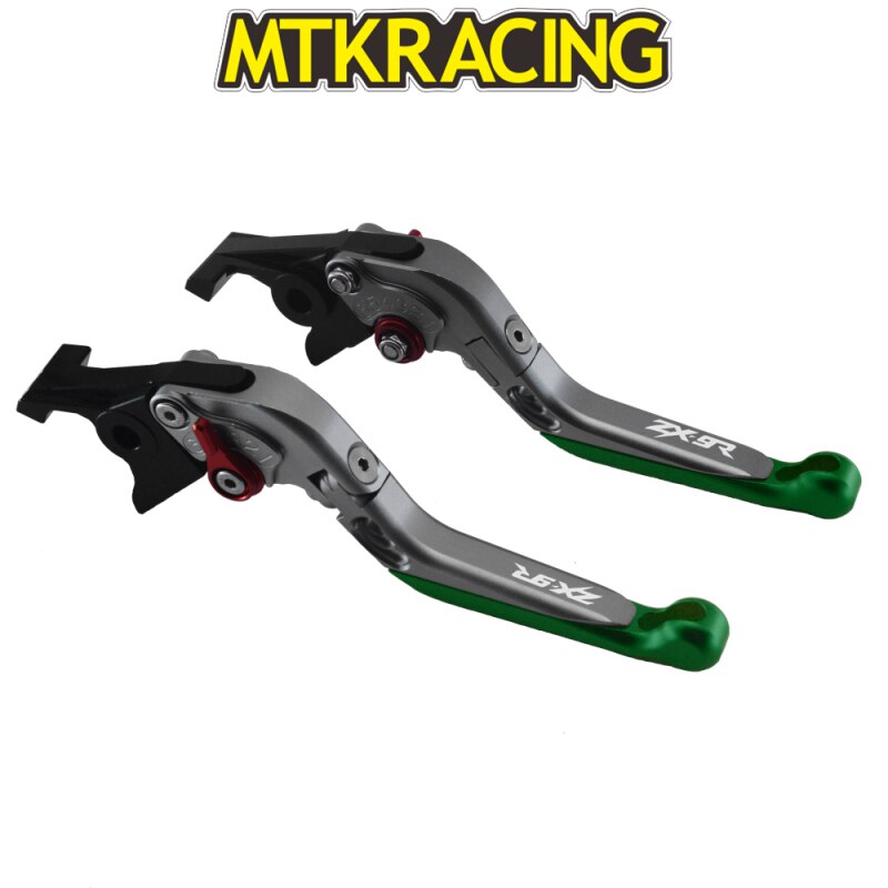 Pour Kawasaki ZX-9R 98-99 zx9r 1998 1999 ZX 9R CNC levier de frein d'embrayage de moto: Green