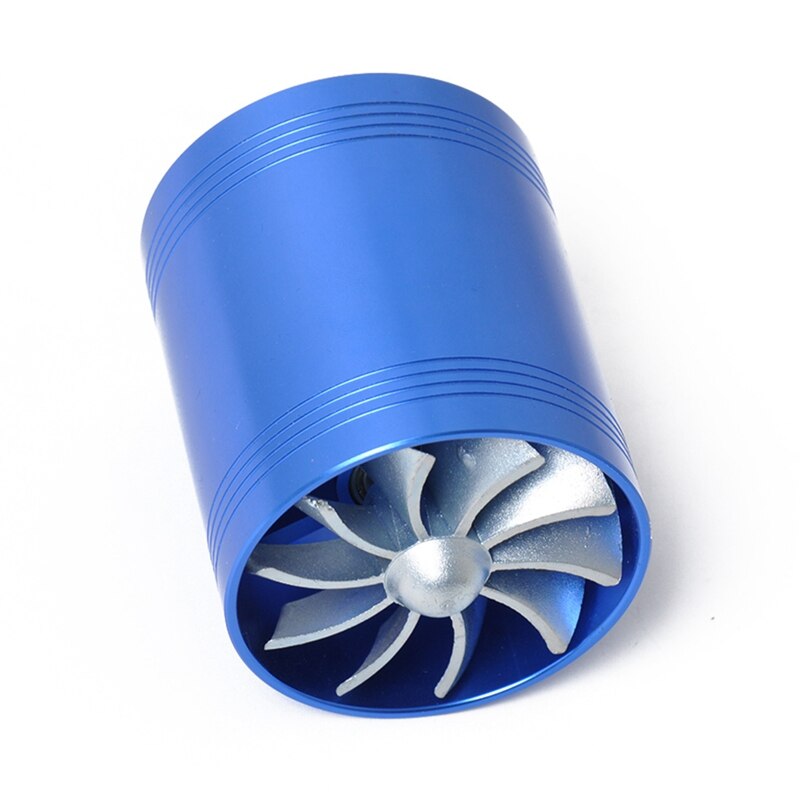 Car Modified Metal Double-sided Turbine Air Intake Turbine Engine Turbocharger High Car Modified Accessory