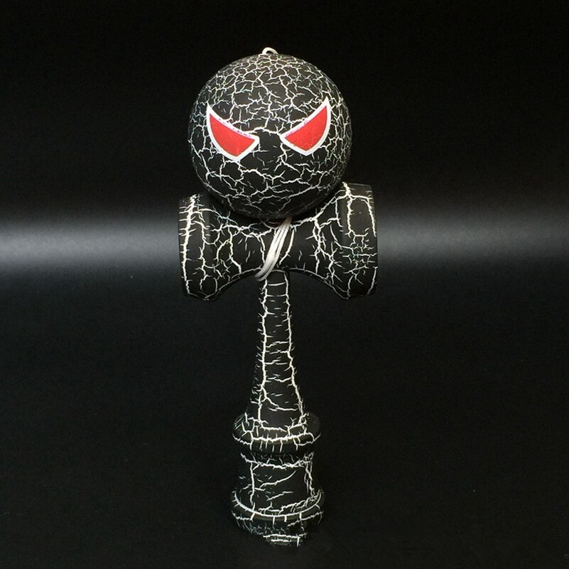 Kendama araña de madera completa Kendama de dibujos animados Skillful Kendama Aire Libre pelota para juego de malabares, juguetes para: Black