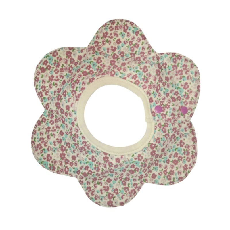 Slabbers Katoen Bloem Ster Babador Vier Layer Waterdichte Kwijl Handdoek Bib Swivel Snap Achthoekige Circulaire Rijst Zak: 8