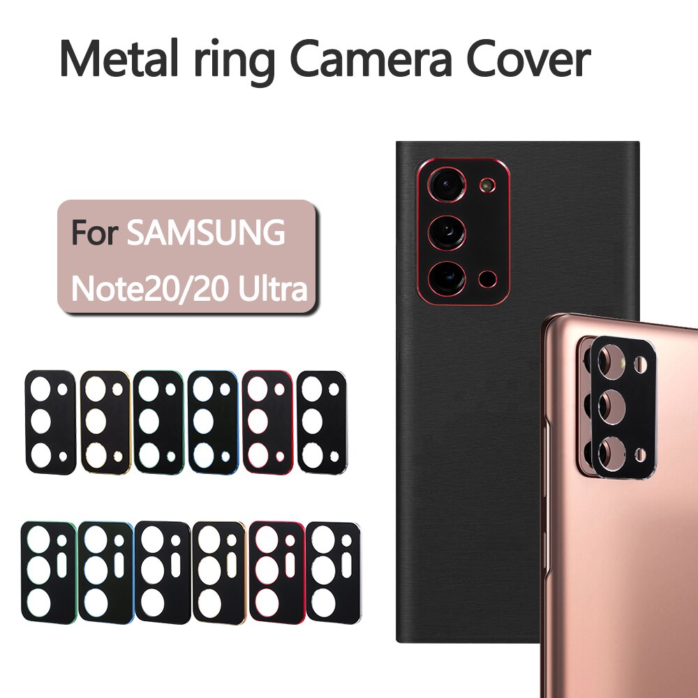 Ultra-Dunne Mobiele Telefoon Metalen Camera Lens Screen Protector Stickers Voor Samsung Galaxy Note 20/Note 20 Ultra lens Cover Stickers