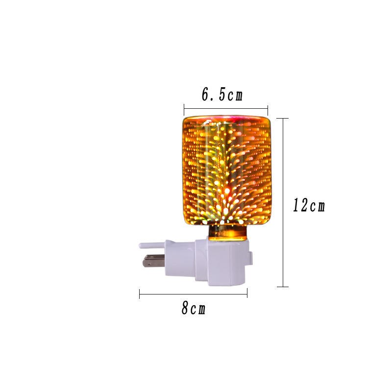 Mosaic Electric Plug In Led Aroma Diffuser Lamp Wax Melt Oil Burner Wax Warmers Bedroom Bathroom Home Fragrances Home Decor