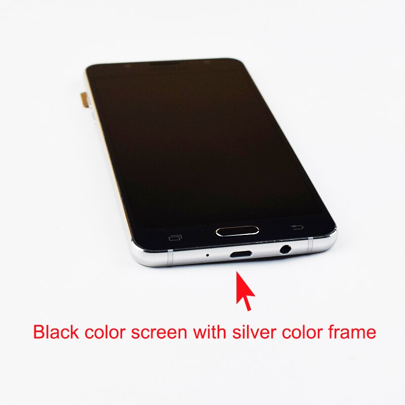 Pour Samsung Galaxy J5 écran LCD J510 SM J510F J510FN J510M J510Y/DS panneau LCD + cadre d'assemblage de numériseur d'écran tactile: black with frame