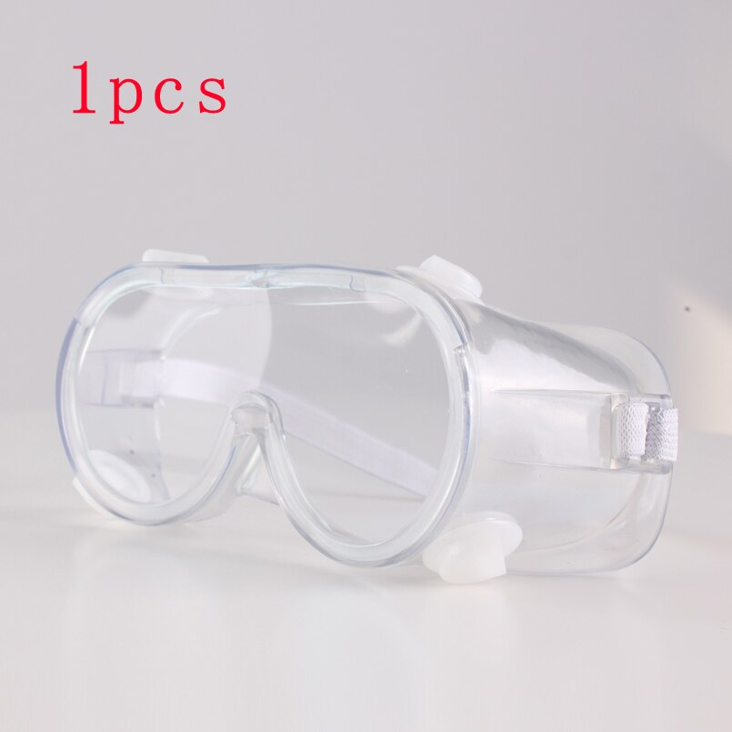 CK Tech.Safety Goggle Glasses Transparent Anti-shock Dust-proof Sand-proof Glasses Clear Protective Worker Eye Protect: 1pcs white