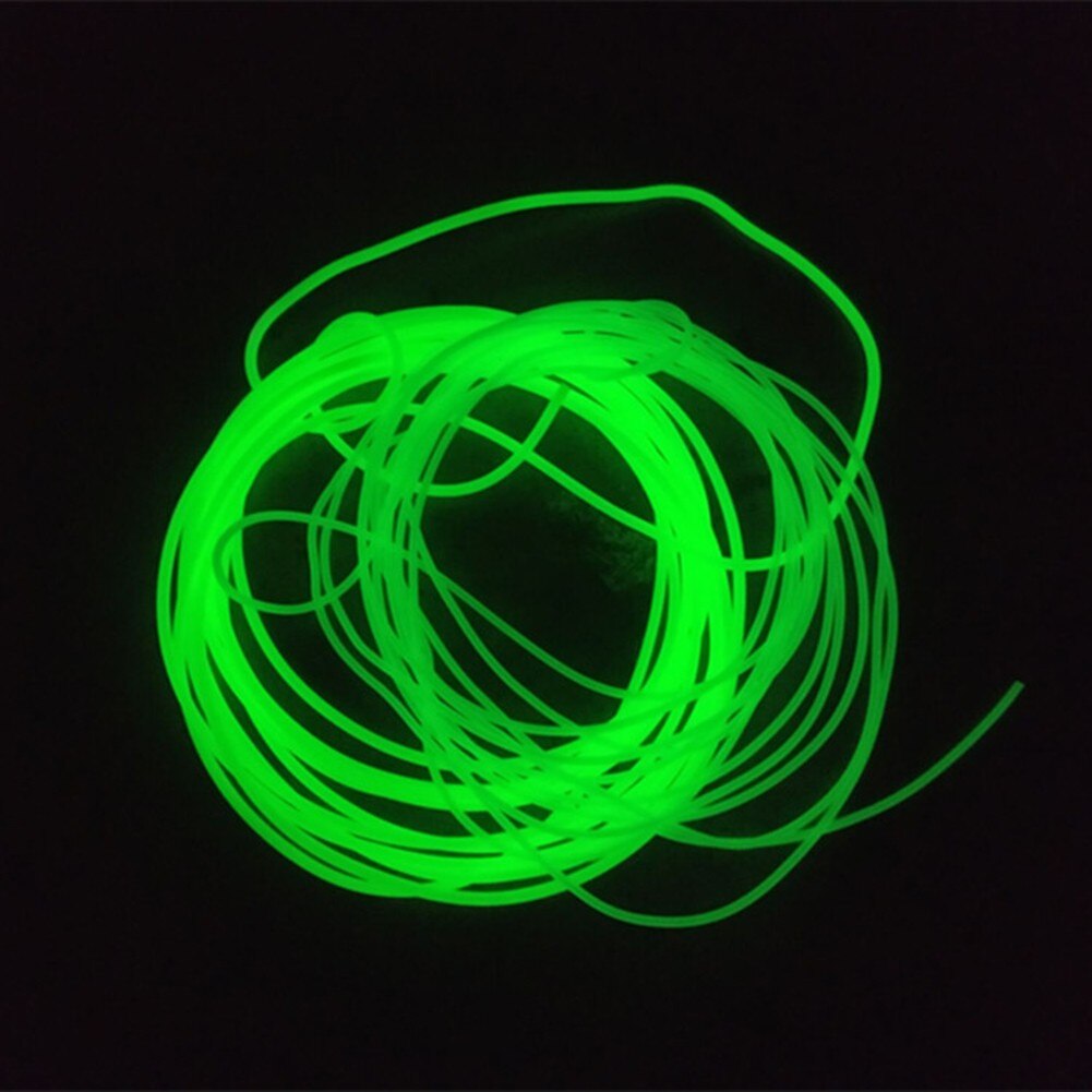 Tubo luminoso de silicona para pesca, manguitos de aparejos de pesca de mar profundo, accesorios de 2/3mm, 1/5/10m