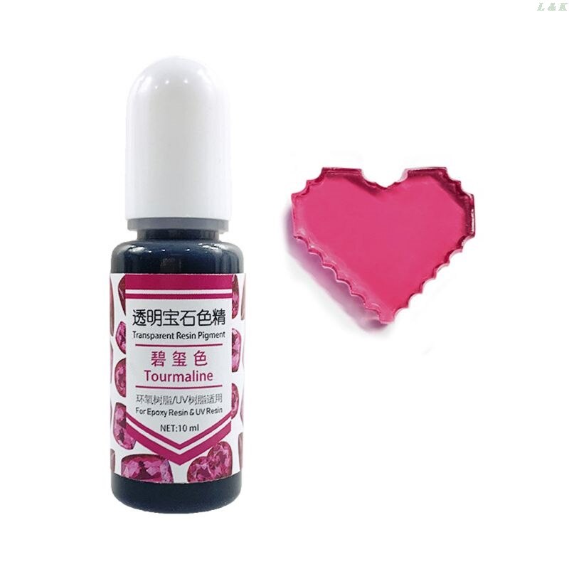24 couleurs époxy UV résine gemme Pigment résine liquide colorant bricolage résine Art fabrication de bijoux