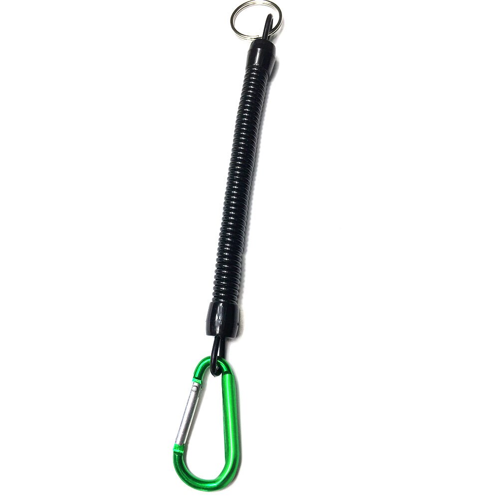 DONQL Fishing Lanyards Boating Ropes Retention String Fishing Rope Camping Carabiner Secure Lock Fishing Tackle boxes: Green