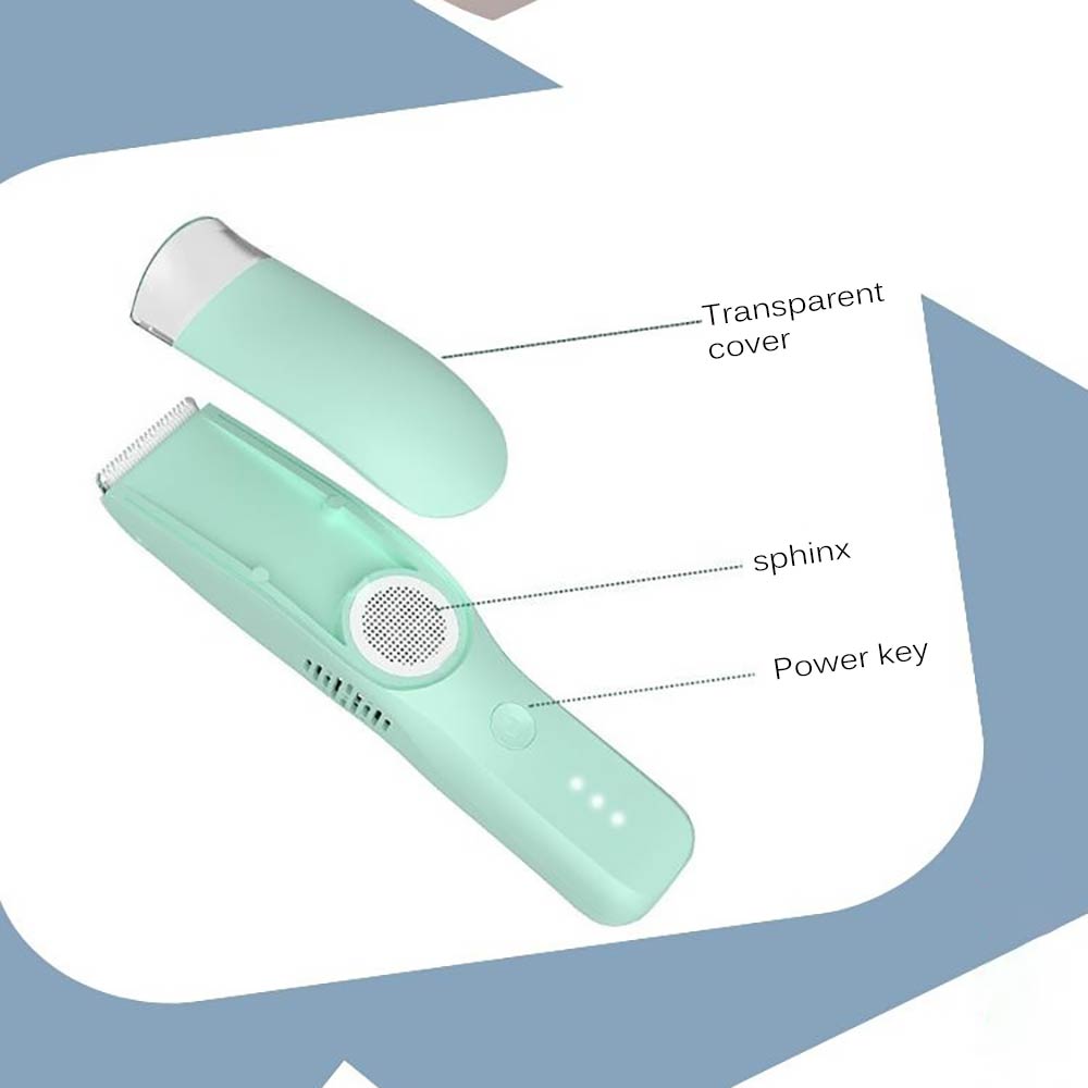 Cortadora de pelo a prueba de agua para niños, máquina eléctrica de corte silencioso, afeitadora de succión para corte de pelo, cuidado del bebé