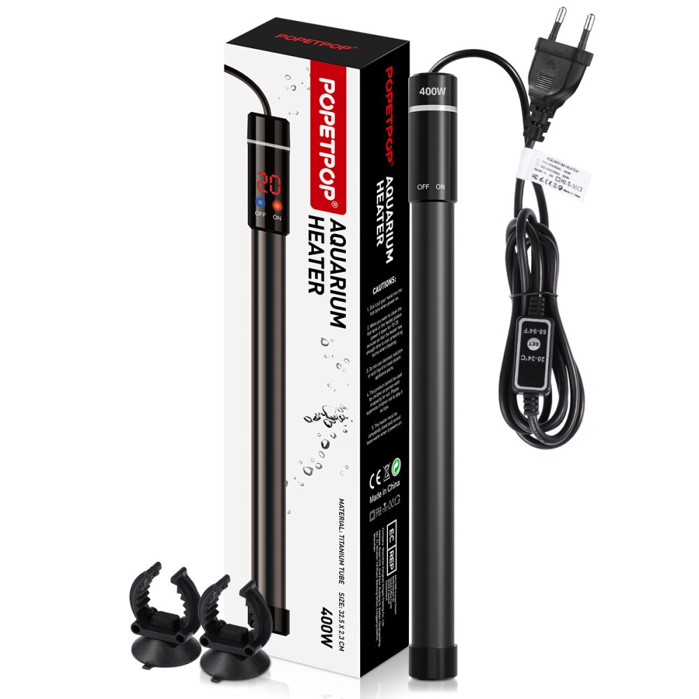 Thermoplongeur réglable et Durable pour Aquarium, 400W, titane, chauffage pour Aquarium, eau douce