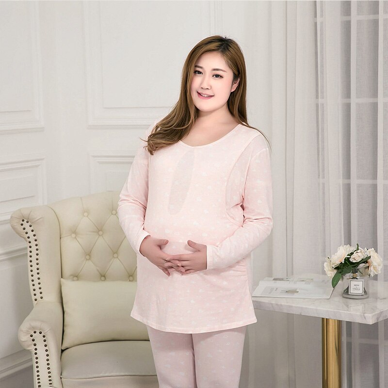 Nursing pajamas for pregnant women